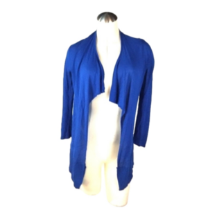 3/$25 Cache Size XS Blue Open Cardigan